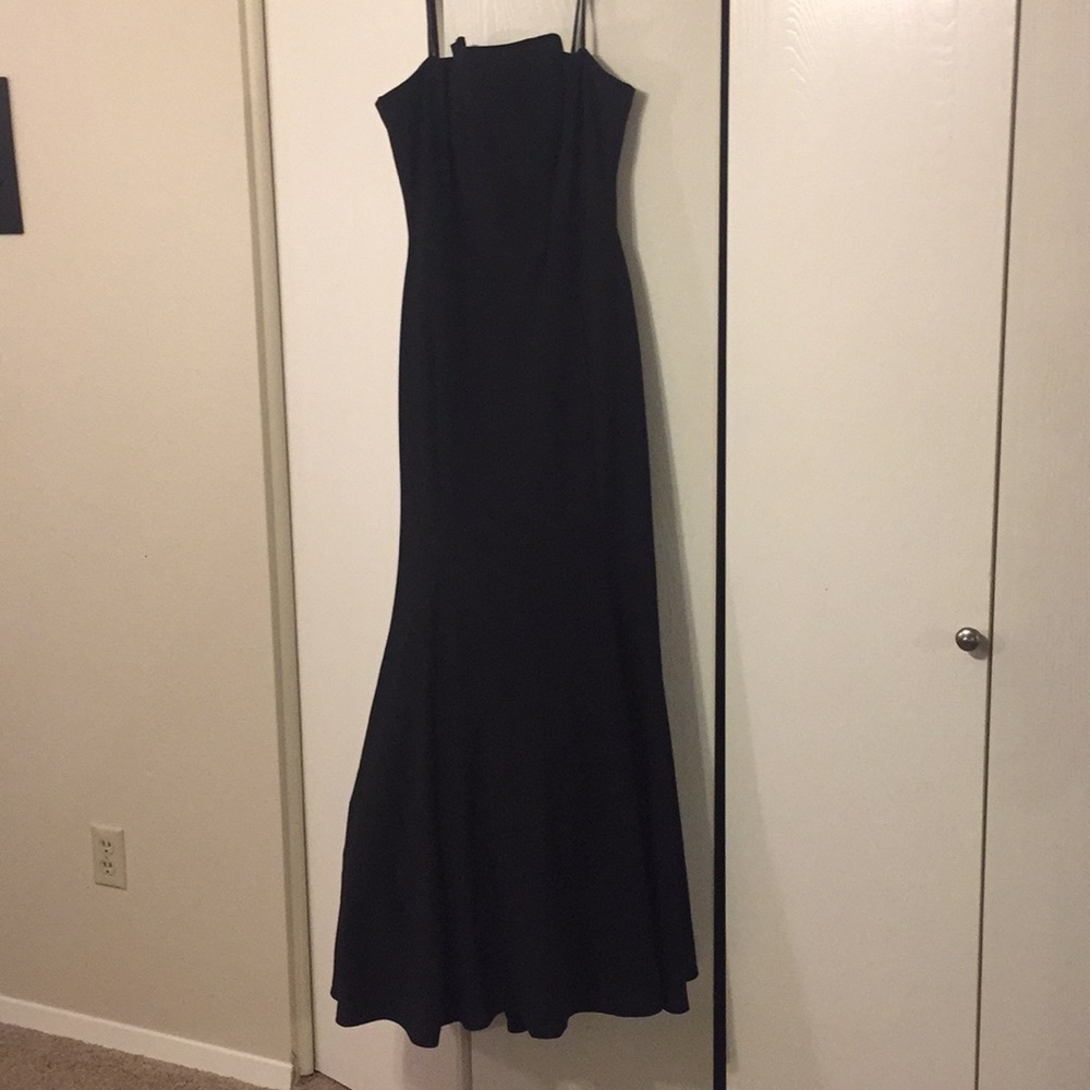 Betsy Adam Strapless Mermaid Gown